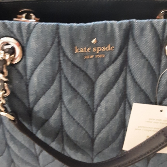 NWT Kate Spade meena briar lane quilted denim Bag - Picture 4 of 7
